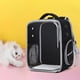 thumbnail image 4 of Bolso transportín para gatos con doble correa para el hombro, de tela Oxford, ideal para pasear. D-negro, 4 of 8