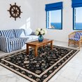 thumbnail image 4 of KOPOEELK Black Oriental Traditional Washable Rug 8x10, Non Slip Stain Resistant Low Pile Area Carpet for Living Room, Dining Room and Foyer, Indoor Home Decor, 4 of 6