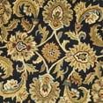 thumbnail image 3 of SAFAVIEH Classic Gloria Traditional Wool Area Rug, Black/Gold, 5' x 5' Round, 3 of 4