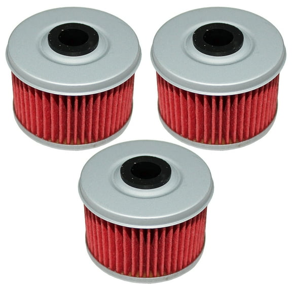 3 Pack Oil Filter for Honda 300 TRX300FW TRX-300Fw TRX 300Fw Fourtrax 4X4 87-01