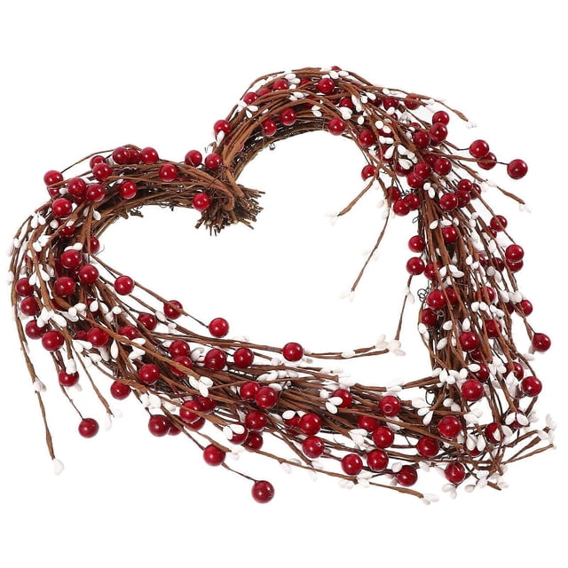Heart Shaped Foam Garland for Decoration Pendant with Fresh Color and Vivid Form 12.5 Inches