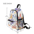 thumbnail image 3 of FORMRS School Backpack with Front Zippered Pocket 12" Student Travel Daypack, Blue Retro Flower, 3 of 6