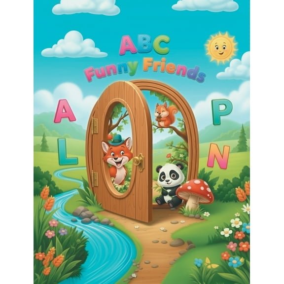 ABC Funny Friends: An alphabet book for kids aged 3 to 6 with fun animal illustrations and sweet, easy rhymes, (Hardcover)