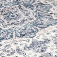 thumbnail image 4 of ReaLife Machine Washable Rug - Stain Resistant, Non-Shed - Eco-Friendly, Padded, Family & Pet Friendly - Made from Premium Recycled Fibers - Vintage Bohemian Medallion - Blue Ivory, 3' x 5', 4 of 6