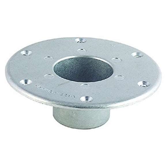 AP Products NTP_20-3711 White Aluminum, 6 inch x 2 inch RV Pedestal Base