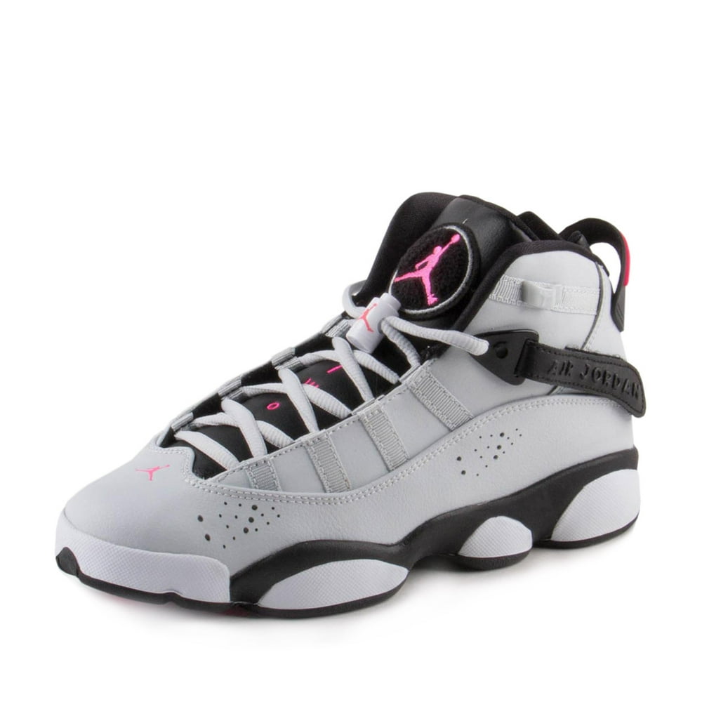 Air Jordan Nike Boys Jordan 6 Rings GG Platinum/Pink 323399009