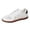 White, variant on Womens Sport Sneakers Lace Flower Embroidered Breathable Comfort Round Toe Lace-Up Walking Tennis Shoes