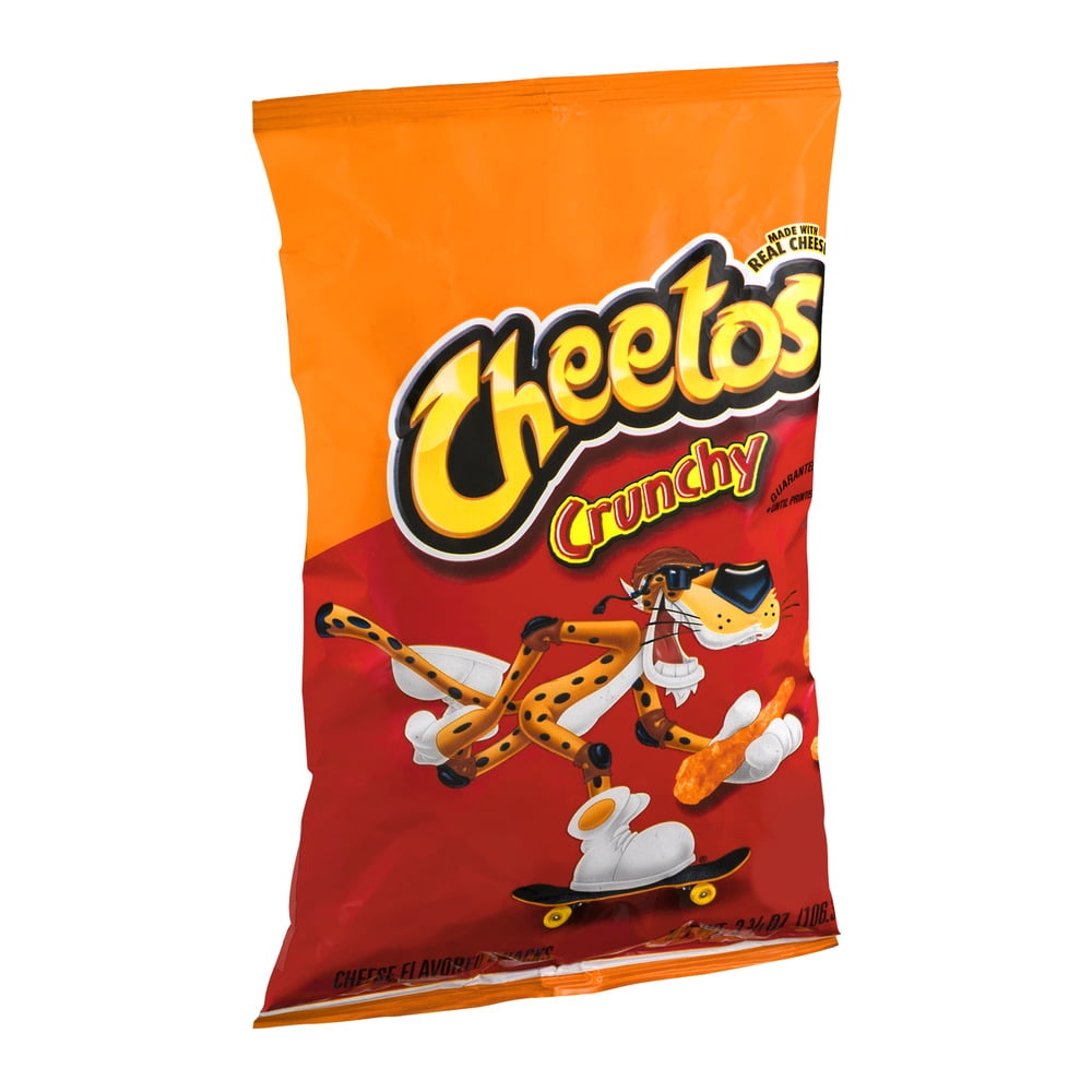 Frito Lay Cheetos Cheese Flavored Snacks, 3.75 oz
