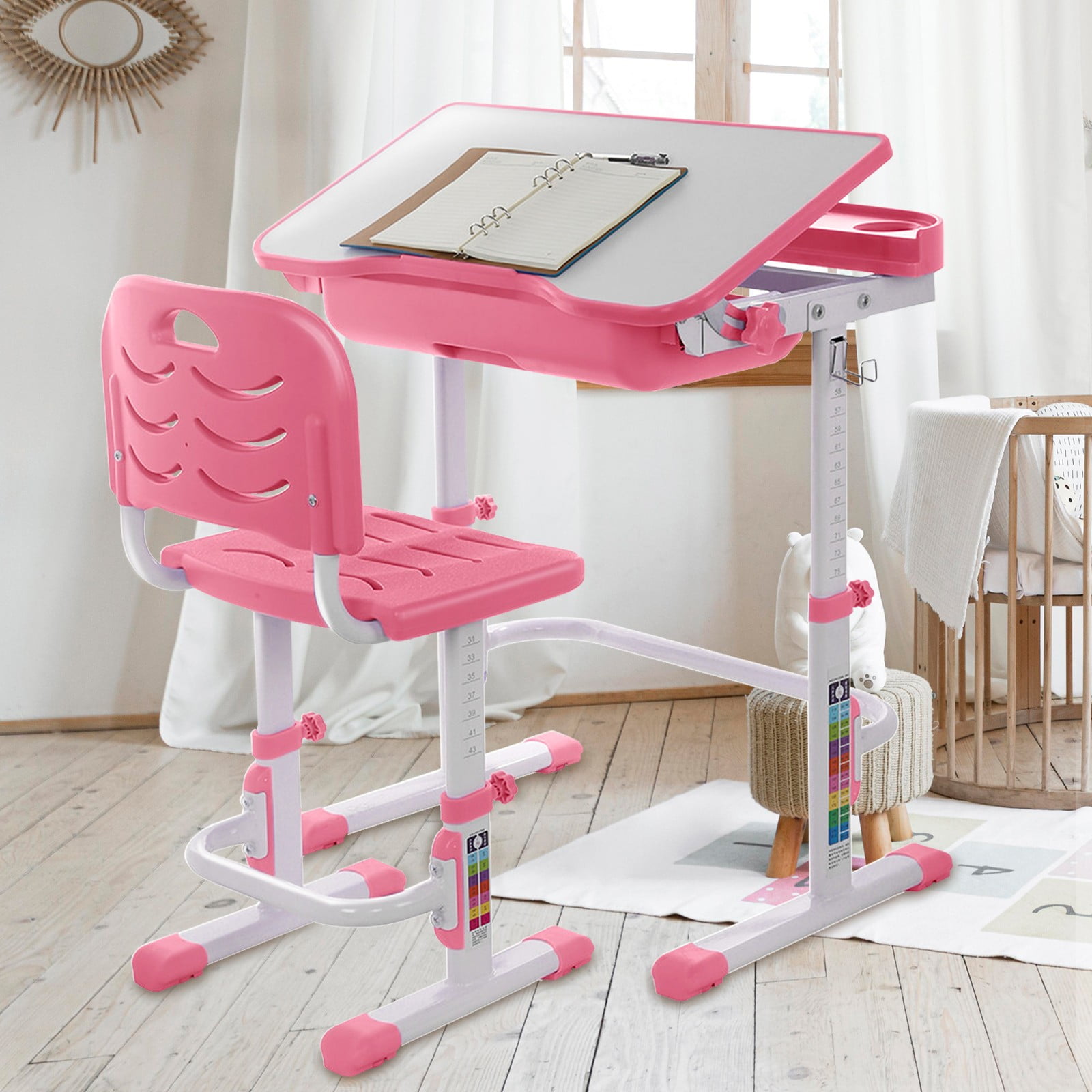 Buy Meitianfacai Study Desk for Kids Height Adjustable Study Desk And