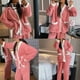 thumbnail image 4 of Conjunto de pijamas de dibujos animados Kawaii para Mujer, ropa de dormir de franela cálida, ropa de dormir para niña, trajes de noche, ropa de casa, Otoño e Invierno, 4 of 4