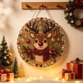 thumbnail image 6 of Christmas Pearl Art DIY Diamond Painting Hanging Suncatcher Ornament, Handmade Christmas Diamond Painting Hanging Pendant, Craft Crystal Pearl Bead Wall Window Decor, 6 of 6