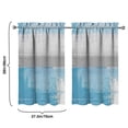 thumbnail image 4 of Abstract Oil Painting Kitchen Curtains - Vintage Tier Cafe Curtains for Bathroom Living RV Rod Pocket Window Drapes 36 Inch 2 Panels Set 28"x36" Window Treatment Tiers, 4 of 4