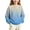 Sky Blue, variant on Gradient Knit Sweater for Girls Boys Crew Neck Long Sleeve Fall Winter Casual Pullover,5-16Years