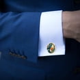 thumbnail image 4 of Sea Slug Elegant Dress Shirt Cufflinks Set Made of Stainless Steel for Formal Occasions, 4 of 6
