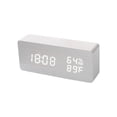 thumbnail image 2 of Tong Wooden Digital Clock Minimalist Design With Large LED Display For Home Bedroom Modern Silent Wall Clock Battery Operated Easy Read, 2 of 6