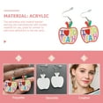 thumbnail image 3 of IDEANATEGRATE 1Par Pendientes Acrílicos Colgantes Teacher Earrings Multicolor Para Uso Diario, 3 of 8