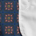 thumbnail image 4 of Moroccan Microwave Oven Cover, Repeating Dark Tones Traditional Oriental Flowers in Squares, Water Resistant Organizer with Pockets for Kitchen, 36" x 12", Dark Sky Blue Multicolor, by Ambesonne, 4 of 4