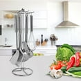 thumbnail image 3 of nobrands Kitchen Utensils Holder Six Hooks Soup Spoon Holder Spatula Rack Kitchen Utensils Storage Tool, 3 of 7