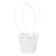 thumbnail image 1 of Zhuge 5 bolsas de regalo de flores para el Día de la Madre, bolsas de papel para envolver ramos portátiles con asa, cajas de flores impermeables de 4,7 x 3 x 4,9 pulgadas (blanco), 1 of 5