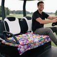 thumbnail image 4 of Yuyamidu Easter Egg Golf Cart Seat Covers with Pockets Cute Rabbit Replacement Seat Cover Accessories for Club Car and More 2-Seat Carts, 4 of 7