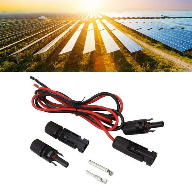 Cable Adaptador De Conector Solar, Cable De Carga Solar Resistencia A La Oxidación ABS Conexión Flexible Para Central Eléctrica Portátil
