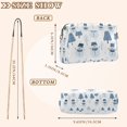 thumbnail image 4 of FORMRS Women Crossbody Purse with Chain Strap Vegan Leather Shoulder Handbag, White Snowman, 4 of 7