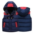 thumbnail image 4 of Esaierr Kids Boys Girls Puffer Cotton Vest for Toddler Winter Hooded Padded Waistcoat Hoodie Baby Unisex down Cotton Coats Sleeveless Jacket 2-10Y, 4 of 8