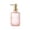 Pink, variant on Leakproof Seal & Diamond Cut Aesthetic, 7.2x3 Inch Glass Soap Dispenser, Hand Pump Bottle & Bathroom Liquid Storage, Wear Proof Body for Hotel Guest