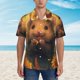 thumbnail image 2 of Fotbe Cute Sunflower Guinea Pig Camisa Hawaiana para Hombre Unisex – Camisa Casual de Verano con Botones de Manga Corta de Algodón y Lino,Small, 2 of 7