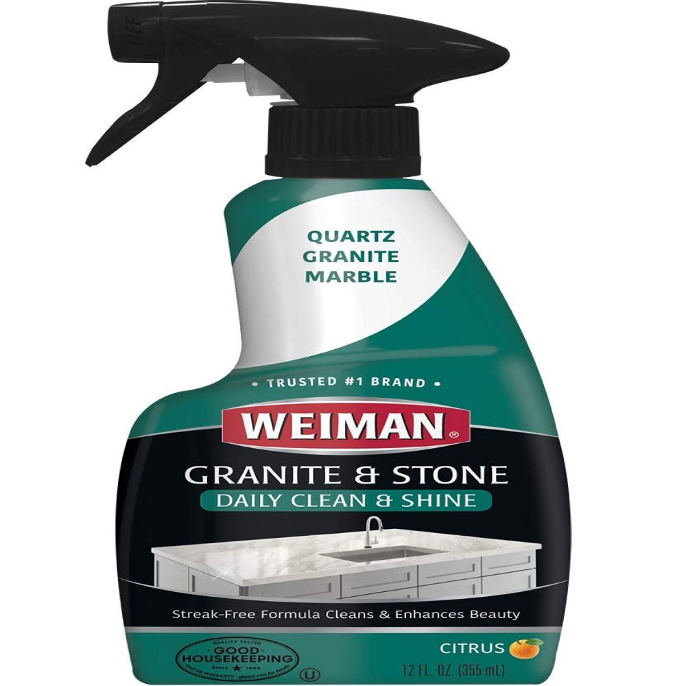 Weiman Granite Cleaner and Polish 12 Fluid Ounce Enhances Natural