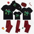 thumbnail image 1 of Pijamas familiares a juego de Navidad, conjunto de pijamas negros de copo de nieve, Feliz Navidad, 1 of 4