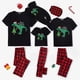 thumbnail image 1 of Pijamas familiares a juego de Navidad, conjunto de pijamas negros de copo de nieve, Feliz Navidad, 1 of 4