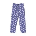 thumbnail image 4 of Goofa Daisies Flowers Printed Soft Pajama Pants for Men, Wide Leg Comfy Casual Lounge Yoga Pants-Large, 4 of 9