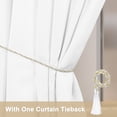thumbnail image 4 of Cortinas de exterior Uxcell para patio impermeables, 110W x 96L pulgadas, cortinas pesadas para gazebo al aire libre, porche, luz solar [Blanco, con ojales], 4 of 7