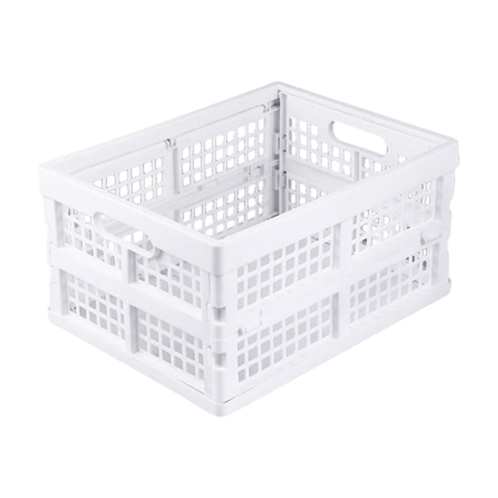 UUHYTG Storage Basket, Large Foldable Mesh Organizer Basket for Desktop, Snack Stationery Cosmetics Storage Box, Multipurpose Fruit and Home Office Organizer Container