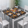 thumbnail image 3 of Halloween Themed Table Cover with Elastic Edge 34x34 Inch Square - Features Spooky Ghosts and Pumpkins Pattern for Seasonal Decor, 3 of 6