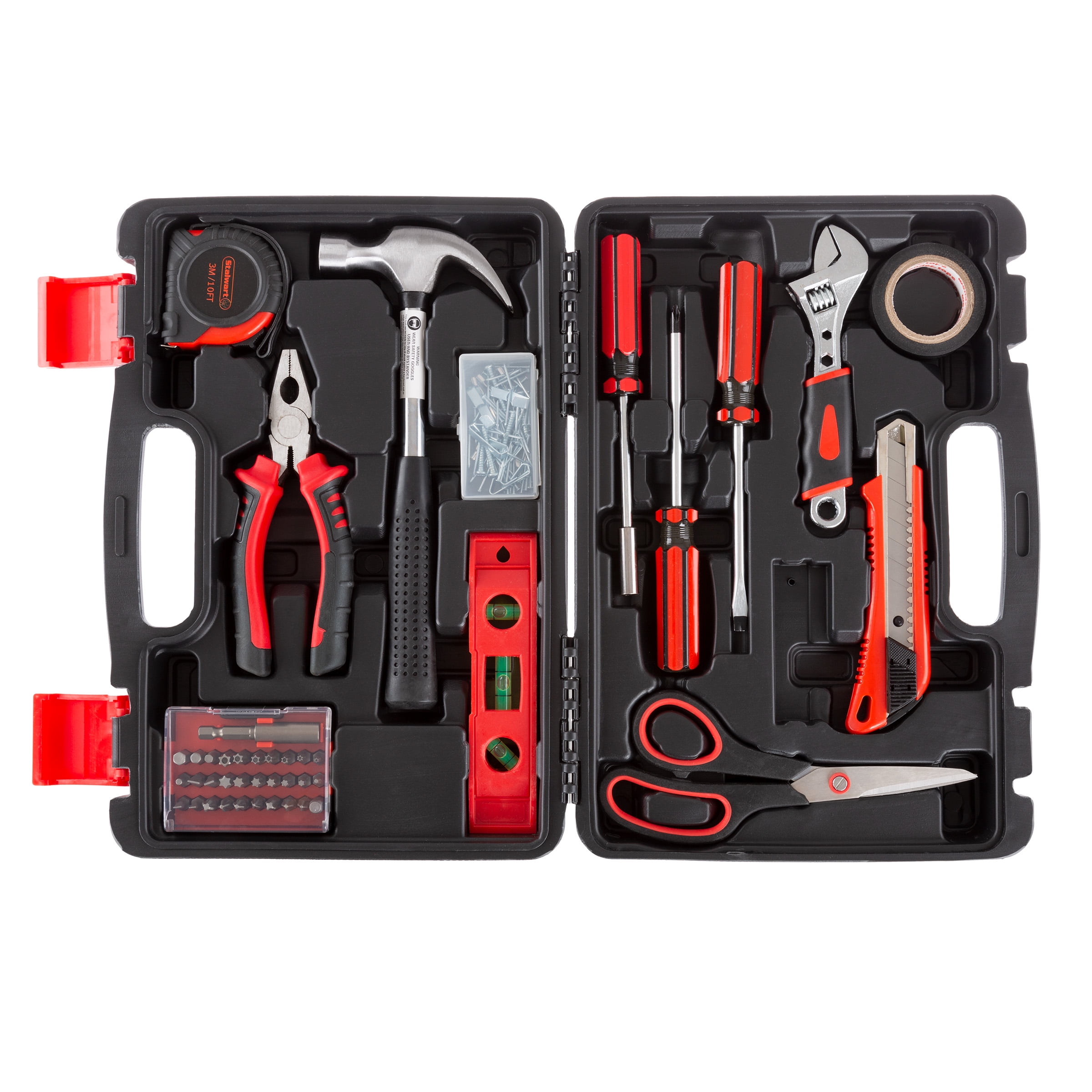 Stalwart Tool Kit - 123 Heat-Treated Pieces with Carrying Case