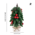 thumbnail image 2 of Artificial Christmas Tree With Base Small False Tree Crafting Displaying Decoration for Tabletop Party Decorations, 2 of 7