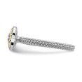 thumbnail image 3 of Sterling Silver & 14k Stackable Expressions Diamond Ring - Size 9, 3 of 3