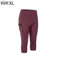 thumbnail image 2 of Top deportivo de invierno negro de felpa para mujer, para correr, yoga, de manga larga, elástico, ajustado, con cuello redondo, 4/S,:;:;, 2 of 7