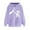 Purple, variant on Idoravan Womens Sweatshirts Crewneck Women's Print Winter Drawstring Hooded Pullover Long Sleeved Comfortable Sweatshirt with Pockets Hoodie Black