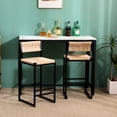 thumbnail image 3 of Honey Paper Rope Weave Bar Stools Of 2, Modern Design For Kitchen Island & Counter Stools, And Fashion-forward Homes, 3 of 7