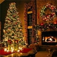 thumbnail image 4 of Bewildely 2 uds impermeables 100 luces LED luces de Navidad luces de cadena Led luces de decoración de Navidad al aire libre/interior Iluminación navideña Blanco cálido Bewildely HA027691-01, 4 of 6