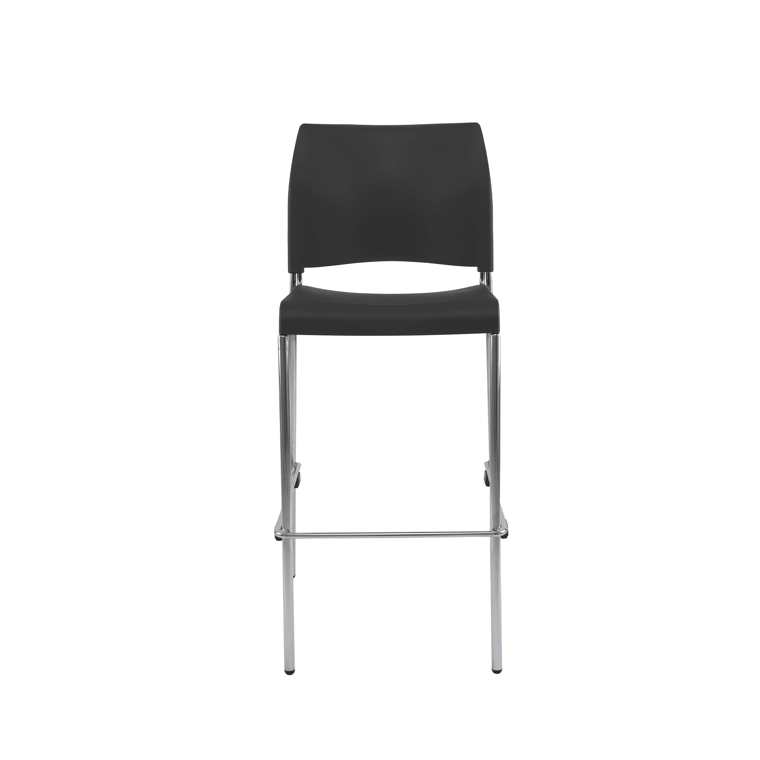 Hampden Furnishings Jody Collection Bar Stools, Charcoal Plastic, 30-Inch, Set of 4