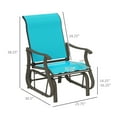 thumbnail image 2 of ChromaCore Outdoor Swing Glider Chair,W/Study Metal Frame for Garden for Backyard,Garden and Porch, 2 of 7