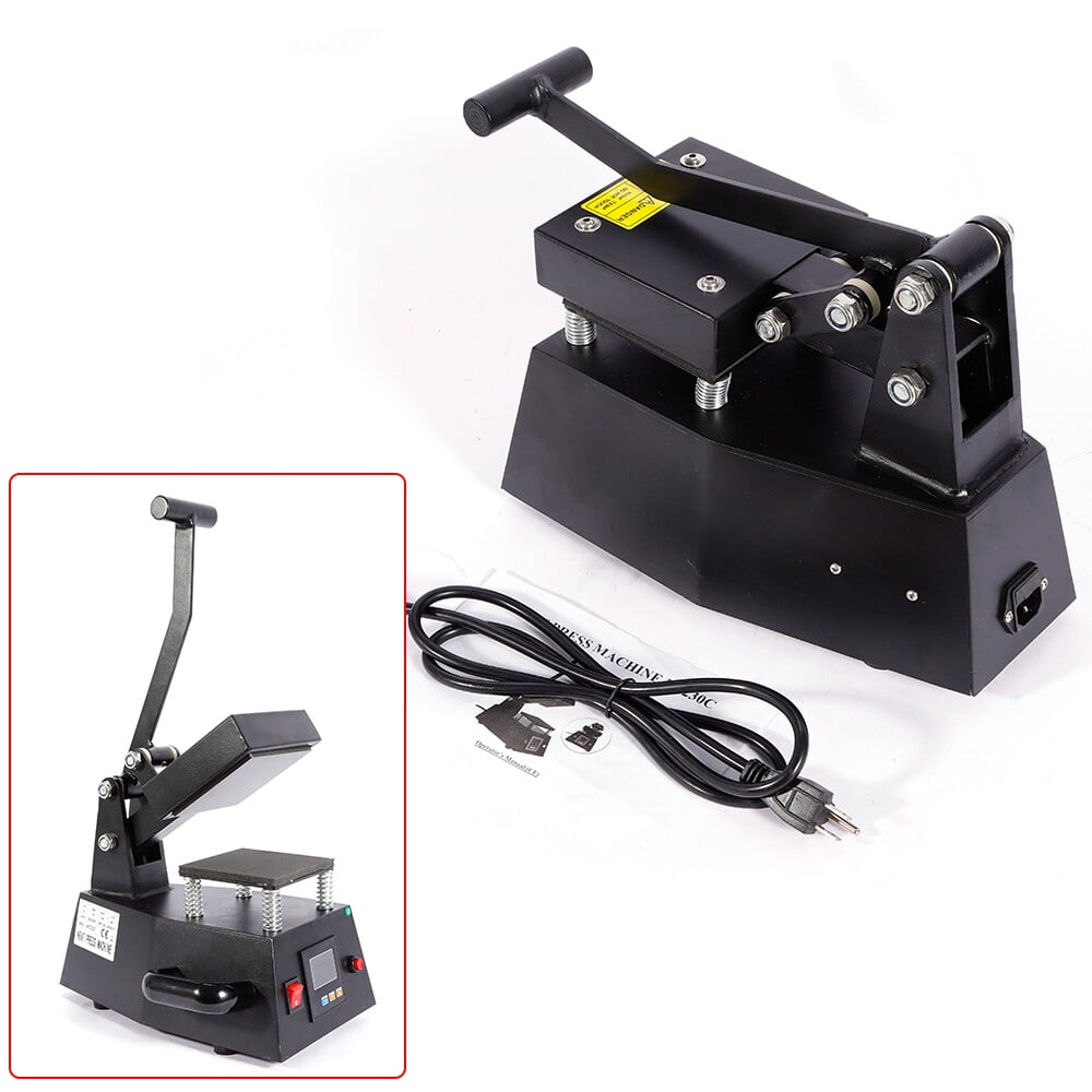 450W Hot Press Machine, Small Digital Label Heat Press Machine for Clothing LOGO 110V