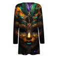 thumbnail image 6 of WRKEKC Women's Carnival Printed Casual Long Sleeve Pocketed Open Front Cardigan Jacket Long Sleeve Unhooded Casual Coat/Jacket for Women Trendy Outfits, 6 of 6