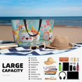 thumbnail image 5 of Balery Kawaii Sushi Characters Delight Beach Travel Bag - Water-Resistant, Large Capacity Lightweight Tote with 7 Pockets for Women and Men - Perfect for Beach, Pool, Gym, and Travel, 5 of 7
