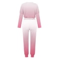 thumbnail image 5 of MSJUHEG Workout Sets For Women Womens Long Sleeve Tops Women'S Two Piece Outfit Long Sleeve Crewneck Pullover Tops And Long Pants Tracksuit Sweatsuits With Sweatpants Lounge Sets For Women Pink M, 5 of 5
