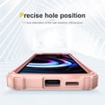 thumbnail image 4 of JTCASES for Motorola Moto Edge 2021 Case, Drop Resistant Corners, Wireless Charging, Heavy Duty Shockproof Hybrid Hard PC Bumper, Camera Protection, Skin-feel Anti-scratch Tough Cover, Rosegold, 4 of 7